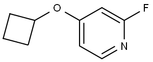 4-cyclobutoxy-2-fluoropyridine Struktur