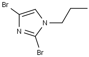 2,4-dibromo-1-propyl-1H-imidazole Struktur