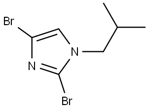 2,4-dibromo-1-isobutyl-1H-imidazole Struktur