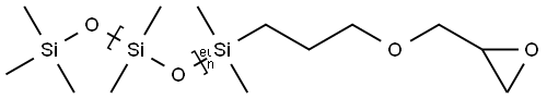 POLY(DIMETHYLSILOXANE), MONOGLYCIDYL ETHER TERMINATED Struktur