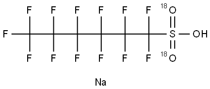 Sodium Perfluoro-1-hexane[18O2]sulfonate Struktur