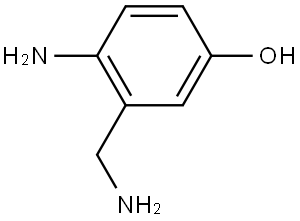 Phenol, 4-amino-3-(aminomethyl)- Struktur