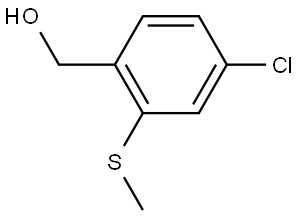 (4-chloro-2-(methylthio)phenyl)methanol Struktur