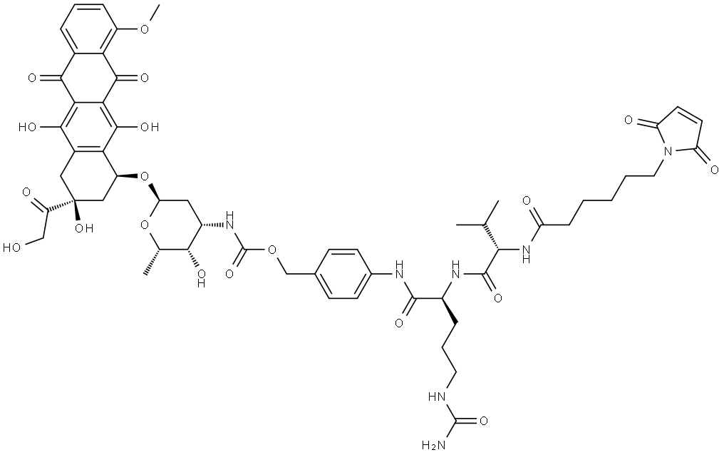 MC-Val-Cit-Doxorubicin Struktur