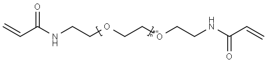 Poly(ethylene glycol) diacrylamide
		
	 Struktur