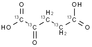 α-Ketoglutaric Acid-13C5 Struktur