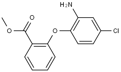 Benzoic acid, 2-(2-amino-4-chlorophenoxy)-, methyl ester Struktur