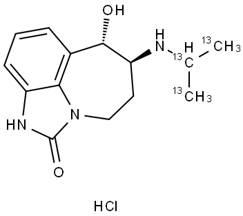 Zilpaterol-13C3 hydrochloride Struktur