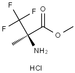 L-Alanine, 3,3,3-trifluoro-2-methyl-, methyl ester, hydrochloride (9CI) Struktur