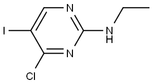 4-chloro-N-ethyl-5-iodopyrimidin-2-amine Struktur