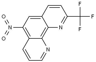 6-nitro-2-(trifluoromethyl)-1,10-phenanthroline Struktur