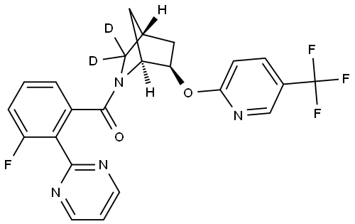 tebideutorexant Struktur