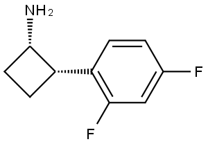 (1S,2S)-2-(2,4-Difluorophenyl)cyclobutanamine Struktur