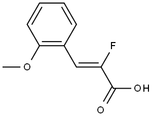 (2Z)-2-Fluoro-3-(2-methoxyphenyl)-2-propenoic acid Struktur