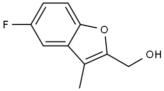 5-Fluoro-3-methyl-2-benzofuranmethanol Struktur