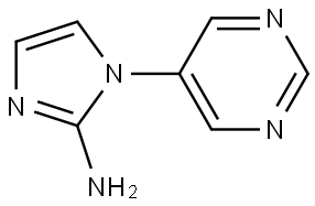 1-(pyrimidin-5-yl)-1H-imidazol-2-amine Struktur