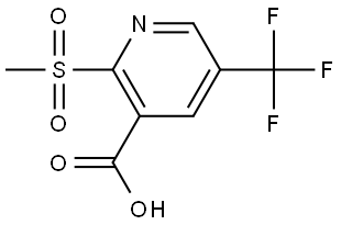 2-(甲基磺?；?-5-(三氟甲基)煙酸, 1695551-73-5, 結(jié)構(gòu)式