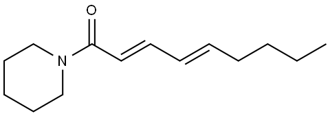 (2E,4E)-1-(piperidin-1-yl)nona-2,4-dien-1-one Struktur