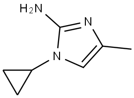 1-cyclopropyl-4-methyl-1H-imidazol-2-amine Struktur