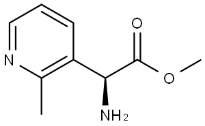 methyl (S)-2-amino-2-(2-methylpyridin-3-yl)acetate Struktur