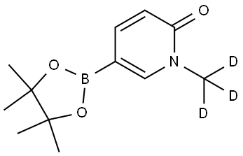 1-(methyl-d3)-5-(4,4,5,5-tetramethyl-1,3,2-dioxaborolan-2-yl)pyridin-2(1H)-one Struktur