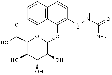 Dihydronaftazone O-β-D-Glucuronide Struktur