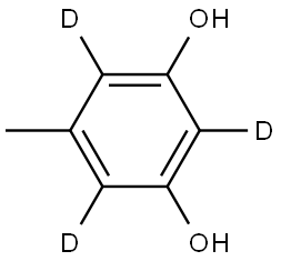 5-methylbenzene-2,4,6-d3-1,3-diol Struktur