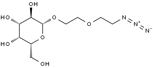 beta-Gal-PEG2-Azide Struktur