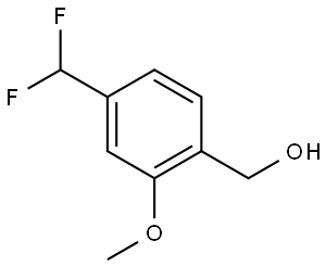 Benzenemethanol, 4-(difluoromethyl)-2-methoxy- Struktur