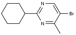 5-bromo-2-cyclohexyl-4-methylpyrimidine Struktur