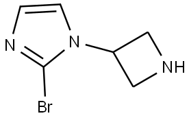 1-(azetidin-3-yl)-2-bromo-1H-imidazole Struktur