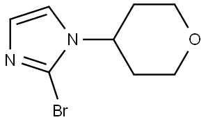 2-bromo-1-(tetrahydro-2H-pyran-4-yl)-1H-imidazole Struktur