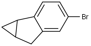 Cycloprop[a]indene, 4-bromo-1,1a,6,6a-tetrahydro- Struktur