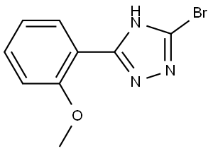 3-bromo-5-(2-methoxyphenyl)-4H-1,2,4-triazole Struktur