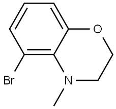 5-bromo-4-methyl-3,4-dihydro-2H-1,4-benzoxazine Struktur