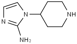 1-(piperidin-4-yl)-1H-imidazol-2-amine Struktur