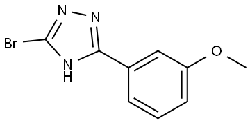 3-bromo-5-(3-methoxyphenyl)-4H-1,2,4-triazole Struktur