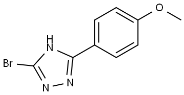 3-bromo-5-(4-methoxyphenyl)-4H-1,2,4-triazole Struktur