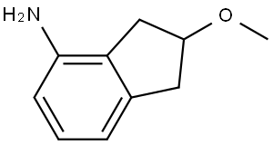 2,3-Dihydro-2-methoxy-1H-inden-4-amine Struktur