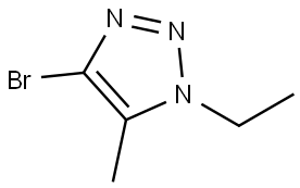 4-bromo-1-ethyl-5-methyl-1H-1,2,3-triazole Struktur