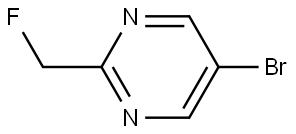 Pyrimidine, 5-bromo-2-(fluoromethyl)- Struktur