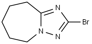 5H-[1,2,4]Triazolo[1,5-a]azepine, 2-bromo-6,7,8,9-tetrahydro- Struktur