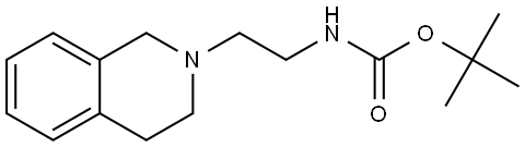 tert-butyl N-(2-(1,2,3,4-tetrahydroisoquinolin-2-yl)ethyl)carbamate Struktur