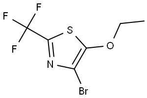 Thiazole, 4-bromo-5-ethoxy-2-(trifluoromethyl)- Struktur