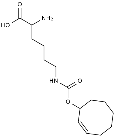 Click Amino Acid / trans-Cyclooct-2-en – L - Lysine (TCO*A) Struktur