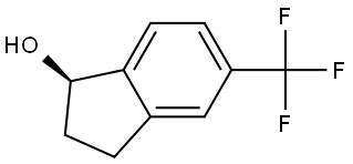 (R)-5-(trifluoroMethyl)-2,3-dihydro-1H-inden-1-ol Struktur