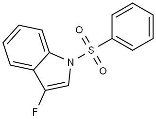 1-(benzenesulfonyl)-3-fluoro-1H-indole Struktur