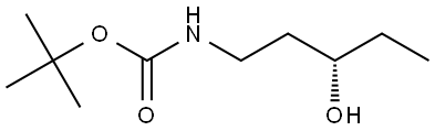 tert-butyl (S)-(3-hydroxypentyl)carbamate Struktur