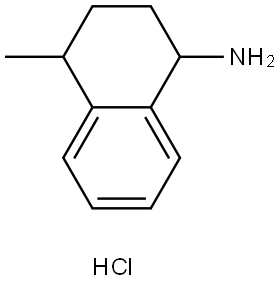 1,2,3,4-Tetrahydro-4-methyl-1-naphthalenamine hydrochloride Struktur