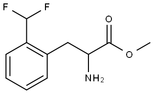 methyl 2-amino-3-(2-(difluoromethyl)phenyl)propanoate Struktur